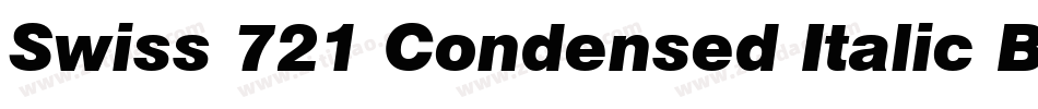 Swiss 721 Condensed Italic BT(1)字体转换